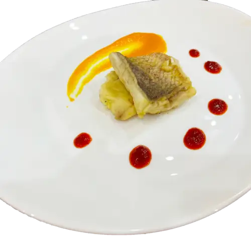 ricetta Filetto di dentice vellutata di zucca e confettura di peperoncino