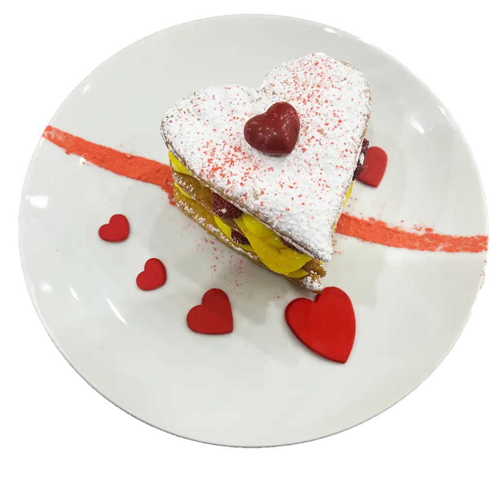 ricetta mille foglie veloce san Valentino