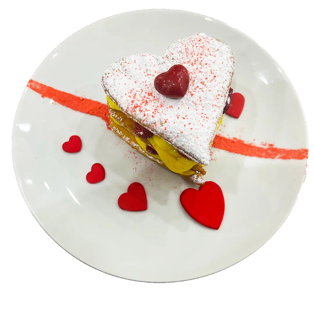 ricetta mille foglie veloce san Valentino