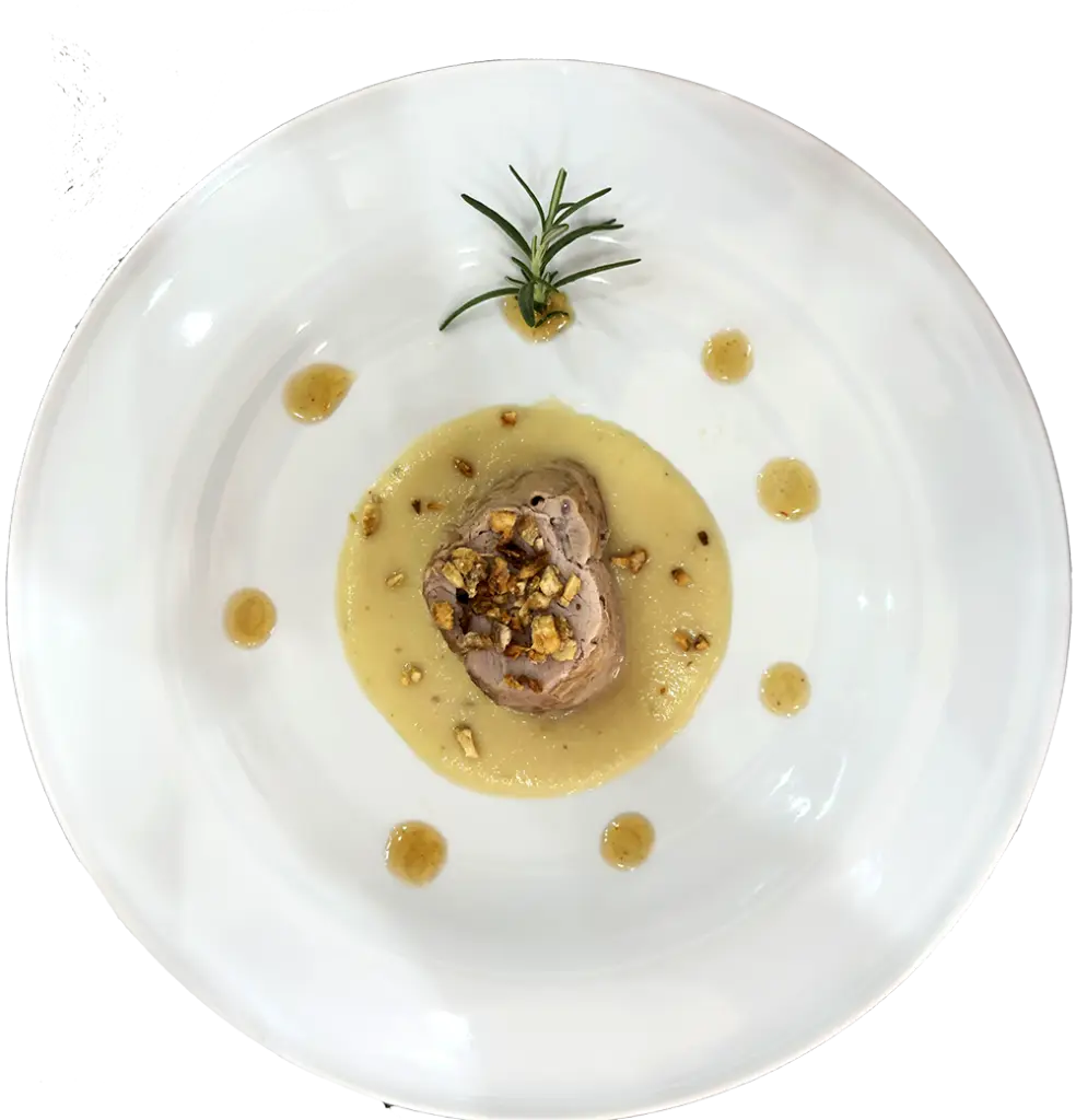 Arrosto di maiale mele e castagne